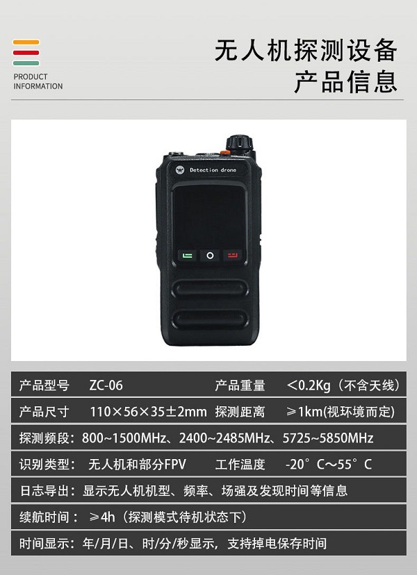 無人機探測預警儀ZC-06型裝備設(shè)備(圖2)